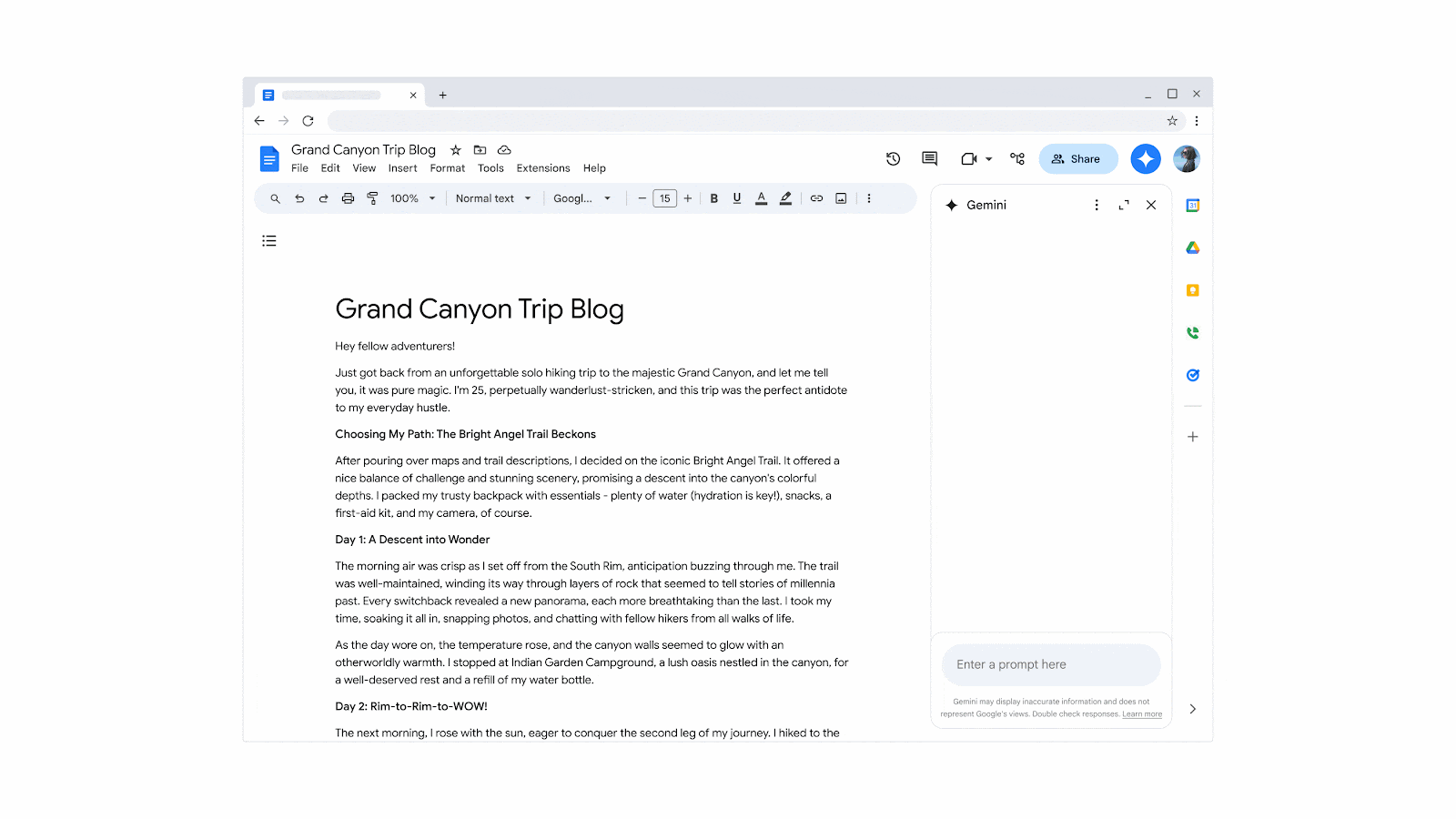 en qué puede ayudarte Google Gemini con Google Docs