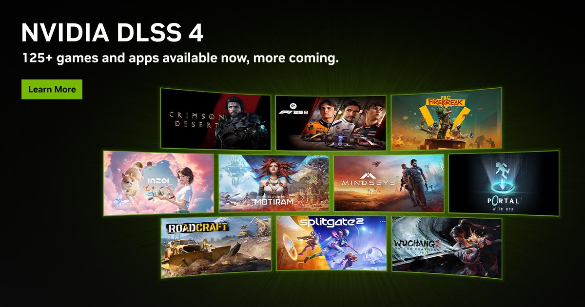 Tecnología DLSS 4.0 en juegos