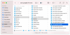 limpiar caché y archivos temporales en macos