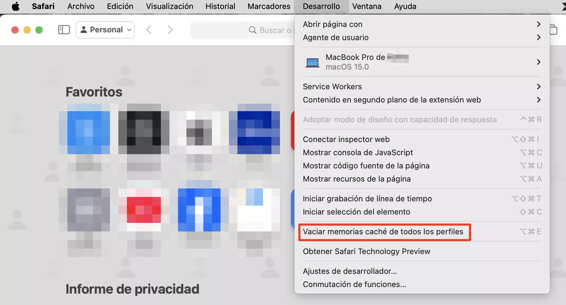Tipos de caché y archivos temporales en Mac