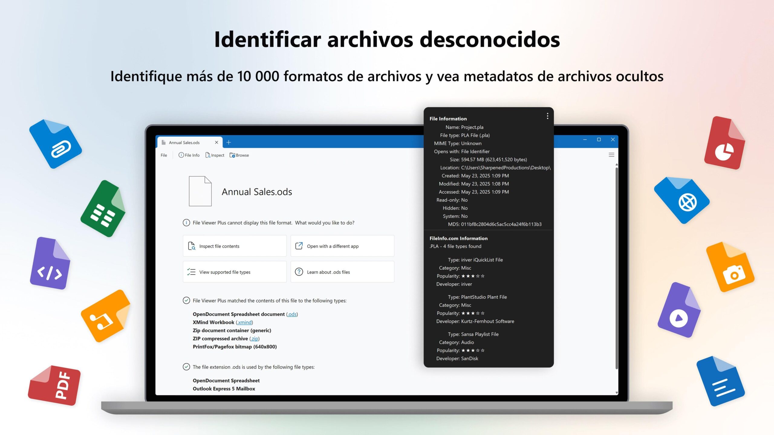 Visor de archivos File Viewer Plus
