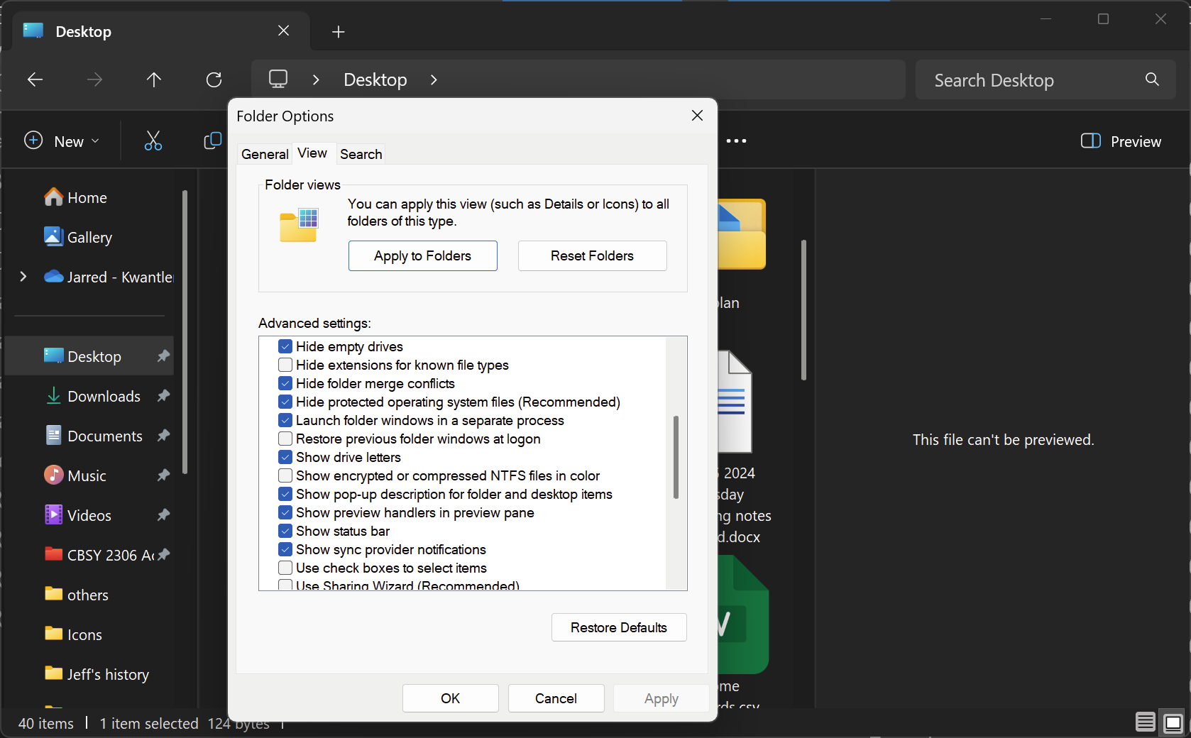 Error Preview Handler en Outlook
