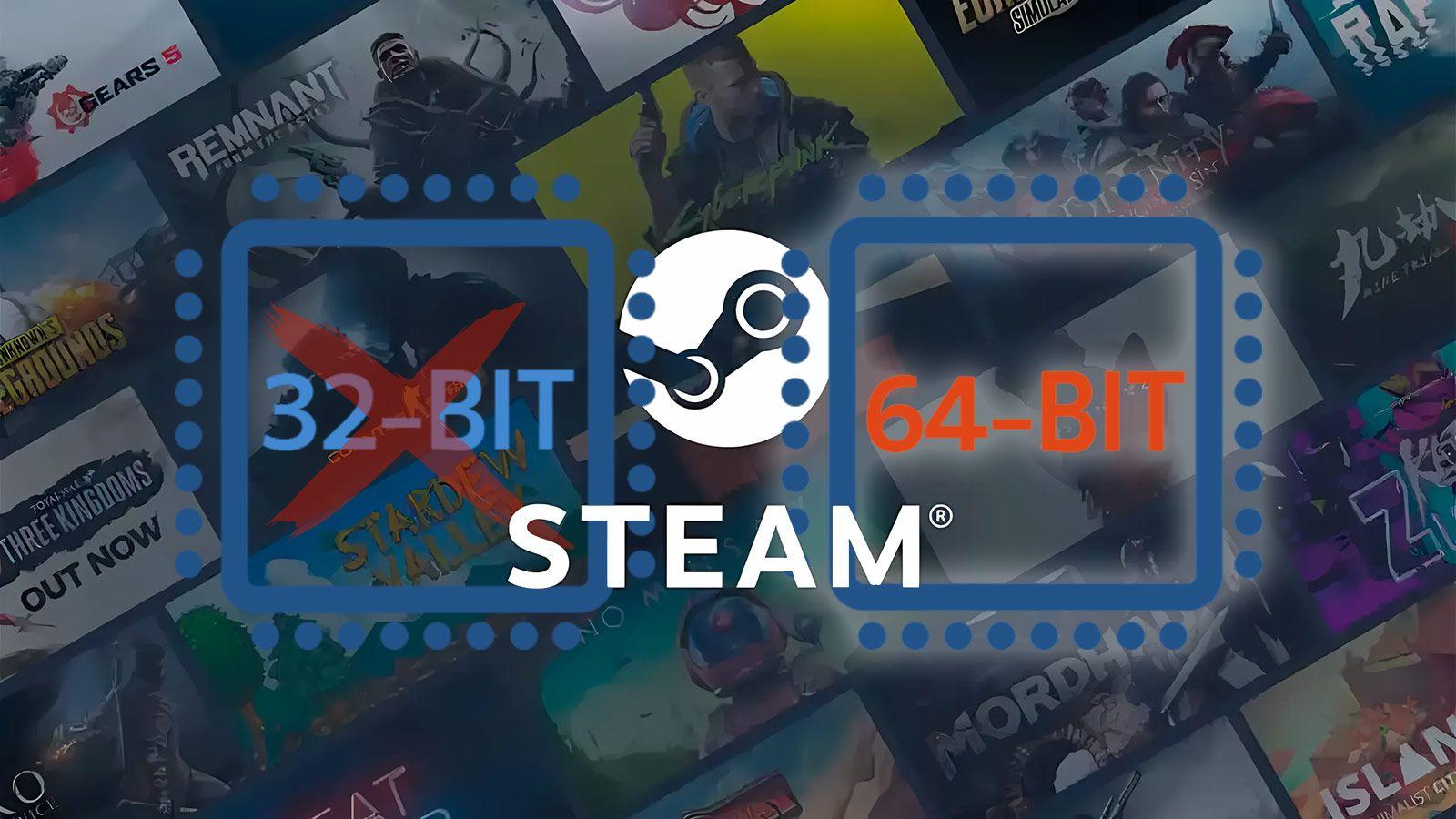 Fin del soporte de Steam en 32 bits