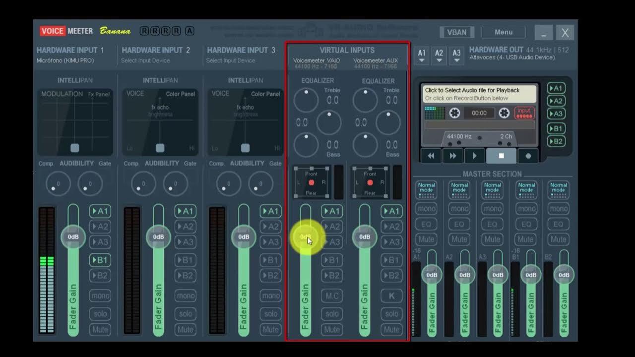 Guía de Voicemeeter Banana