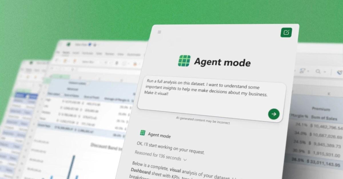 IA en Excel y Word con Agent Mode