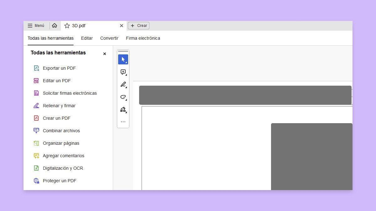 Herramientas de accesibilidad en Acrobat