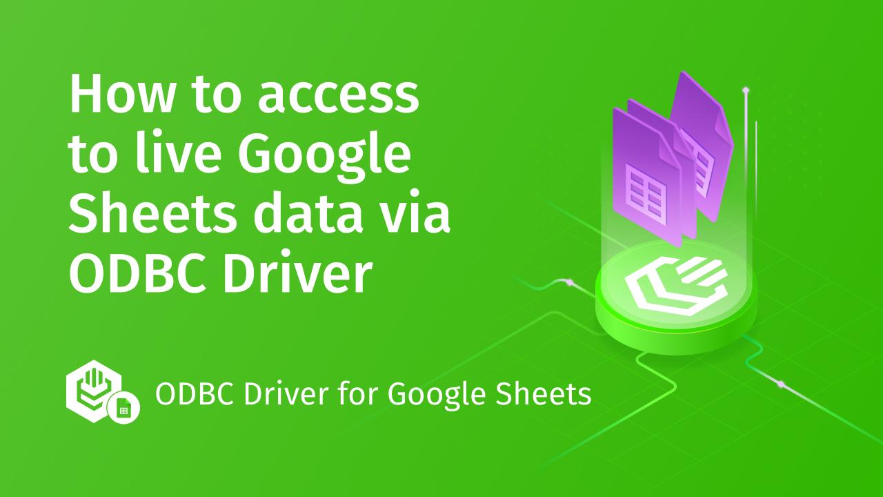 Conectar Access con Google Sheets por ODBC