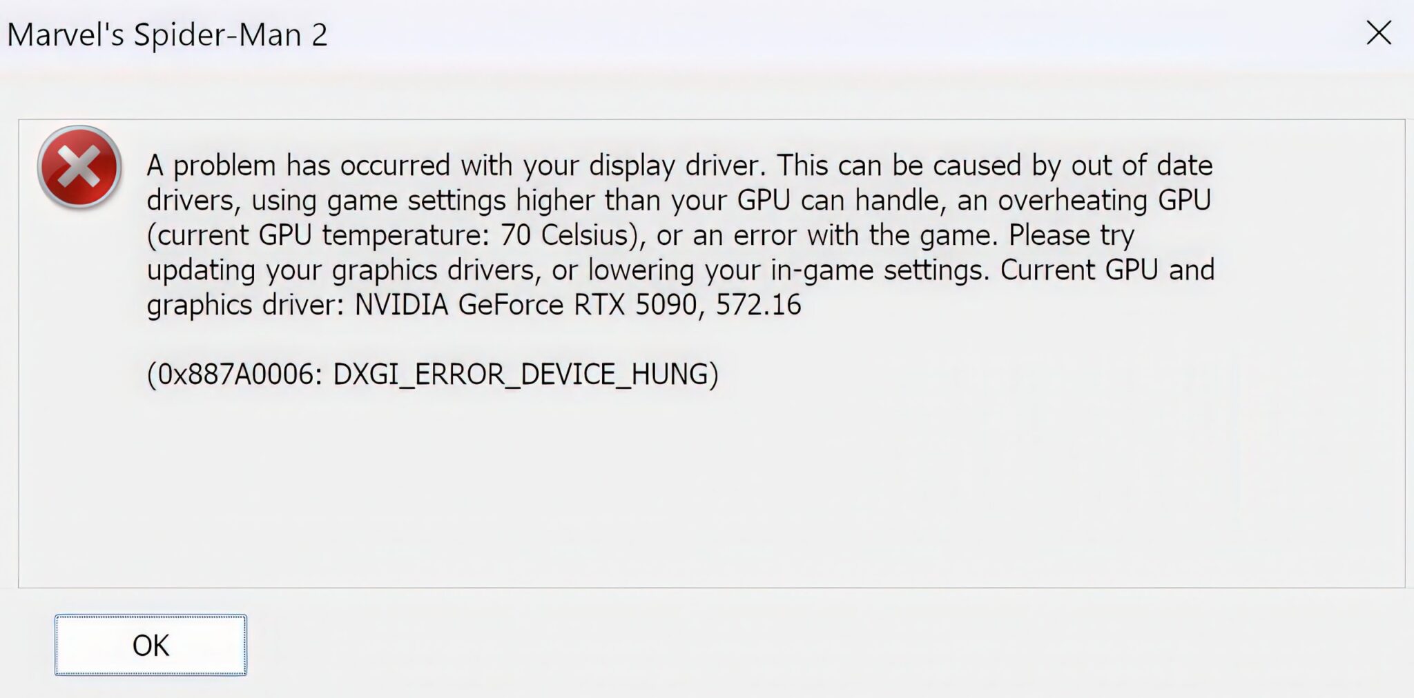 DXGI_ERROR_DEVICE_HUNG: fix 0x887A0006 and 0x887A0005