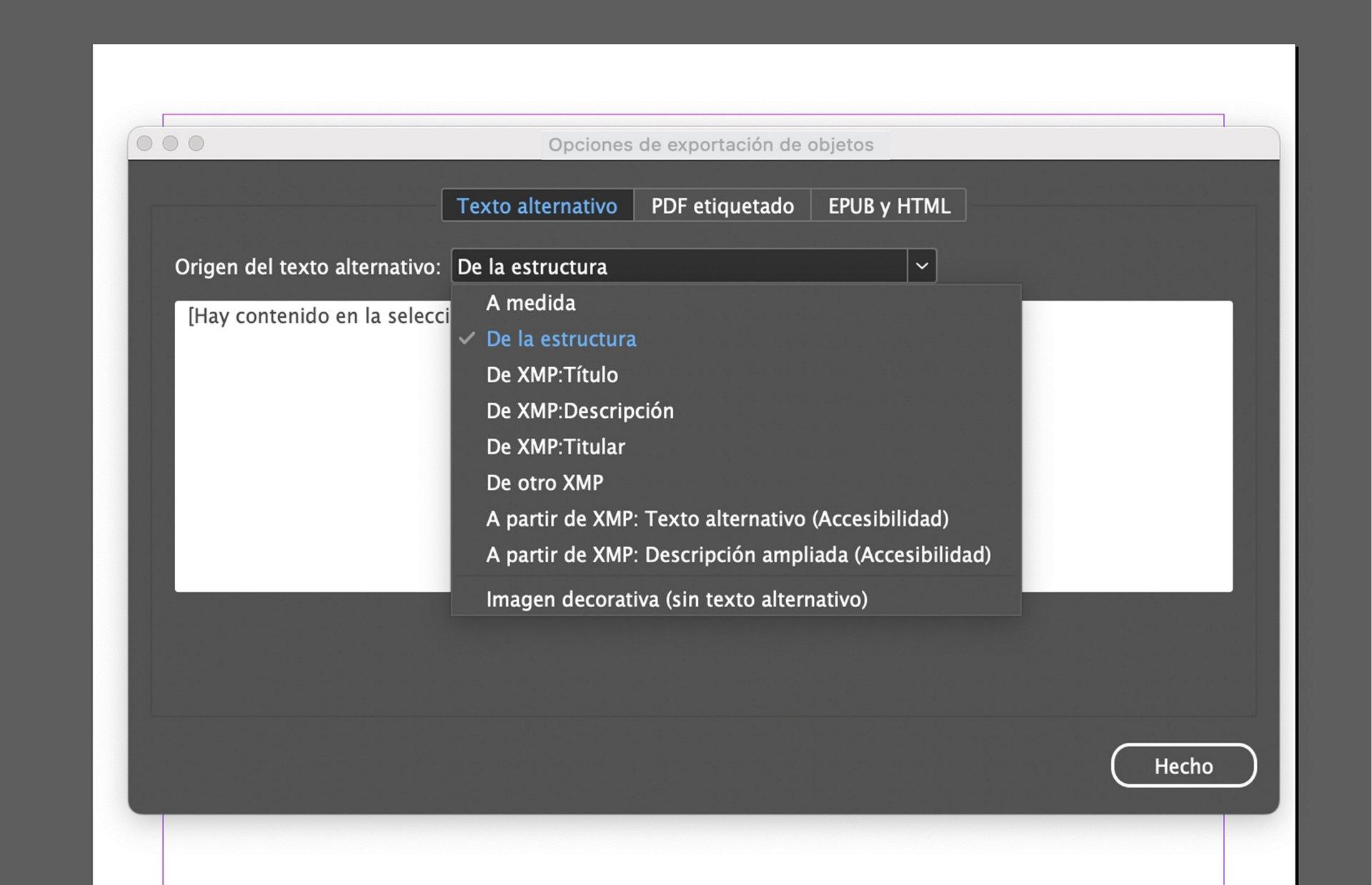 Exportación a EPUB y PDF accesible en Adobe InDesign