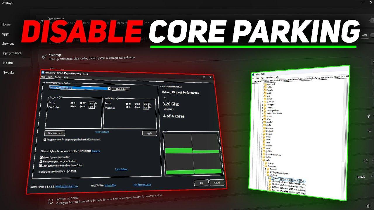 Qué es el core parking en la CPU