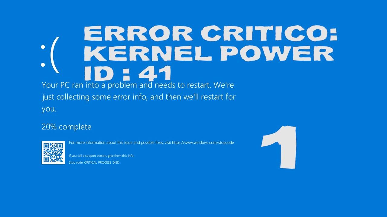 Pantalla azul “KERNEL POWER 41”