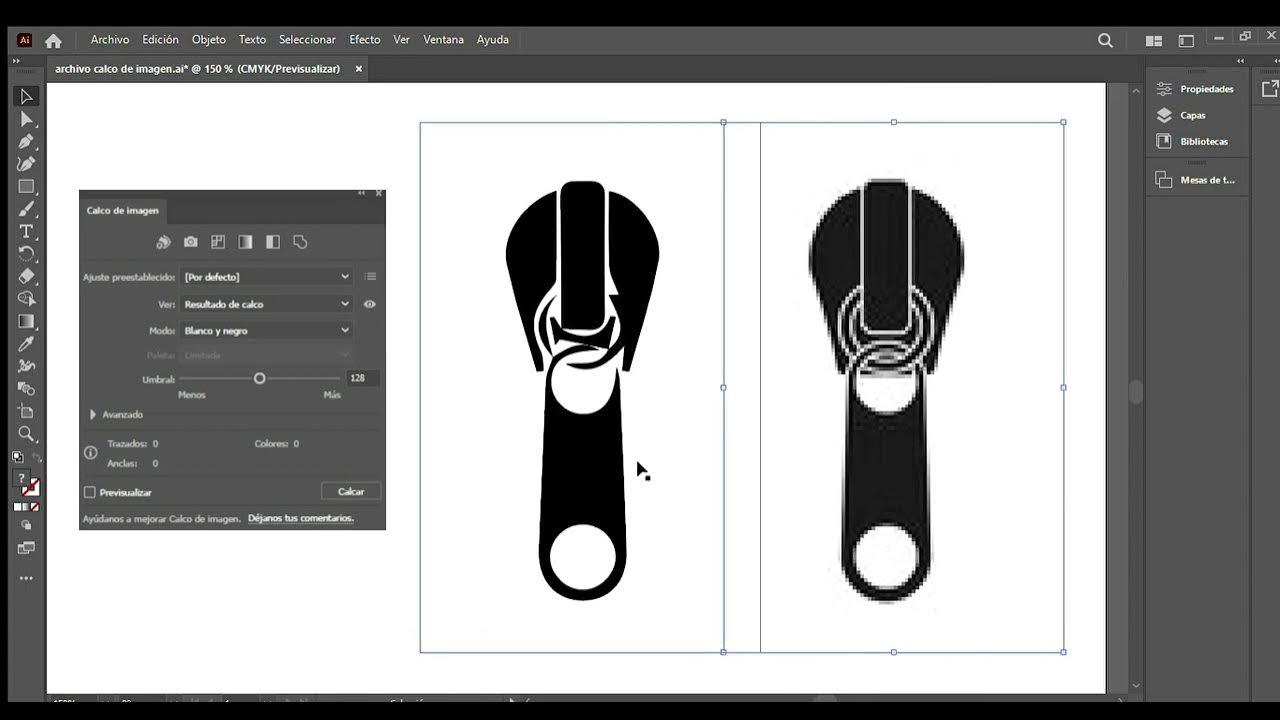 Técnicas de trazado y vectorización en Illustrator