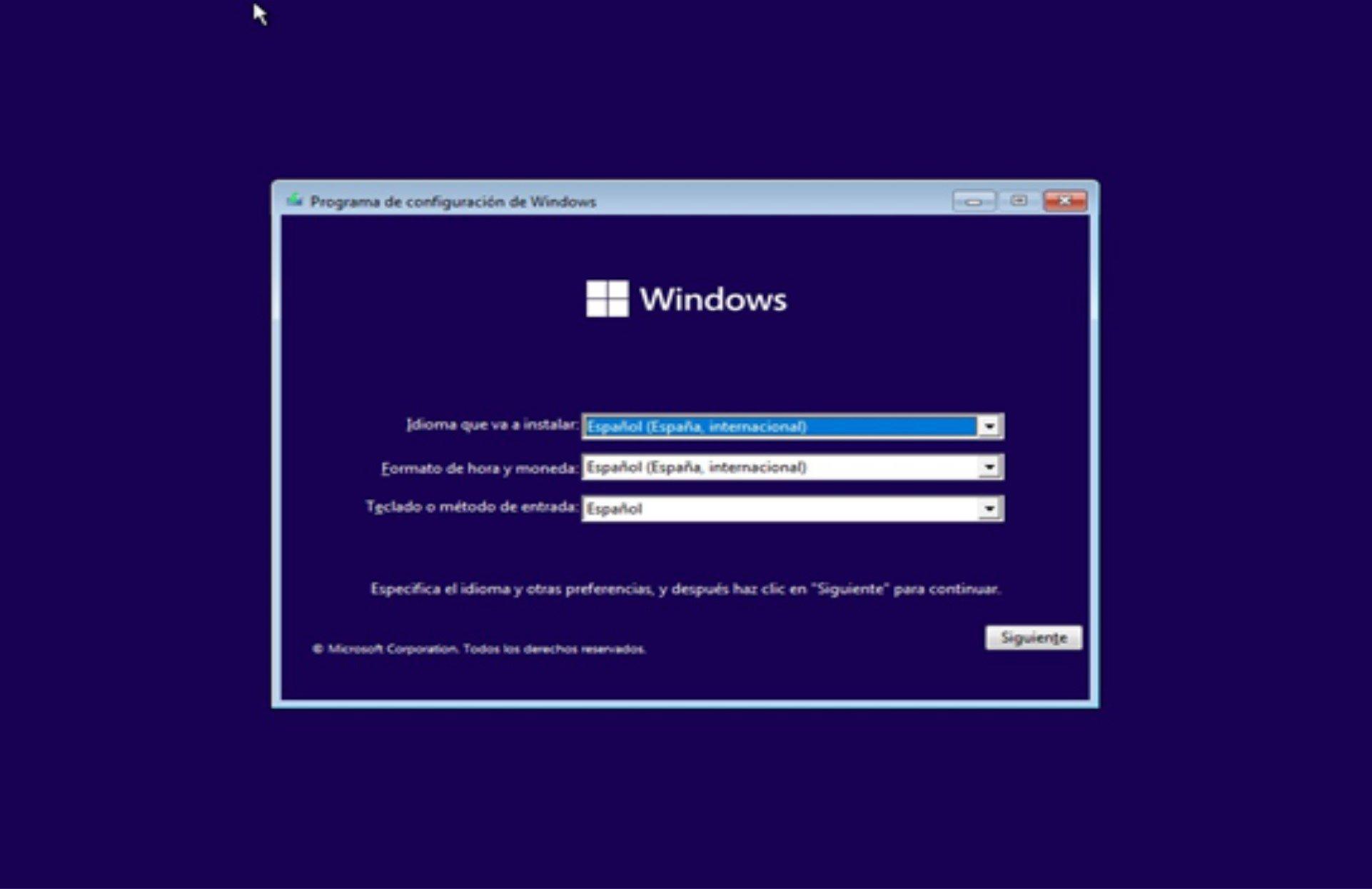 Setupconfig.ini para Windows