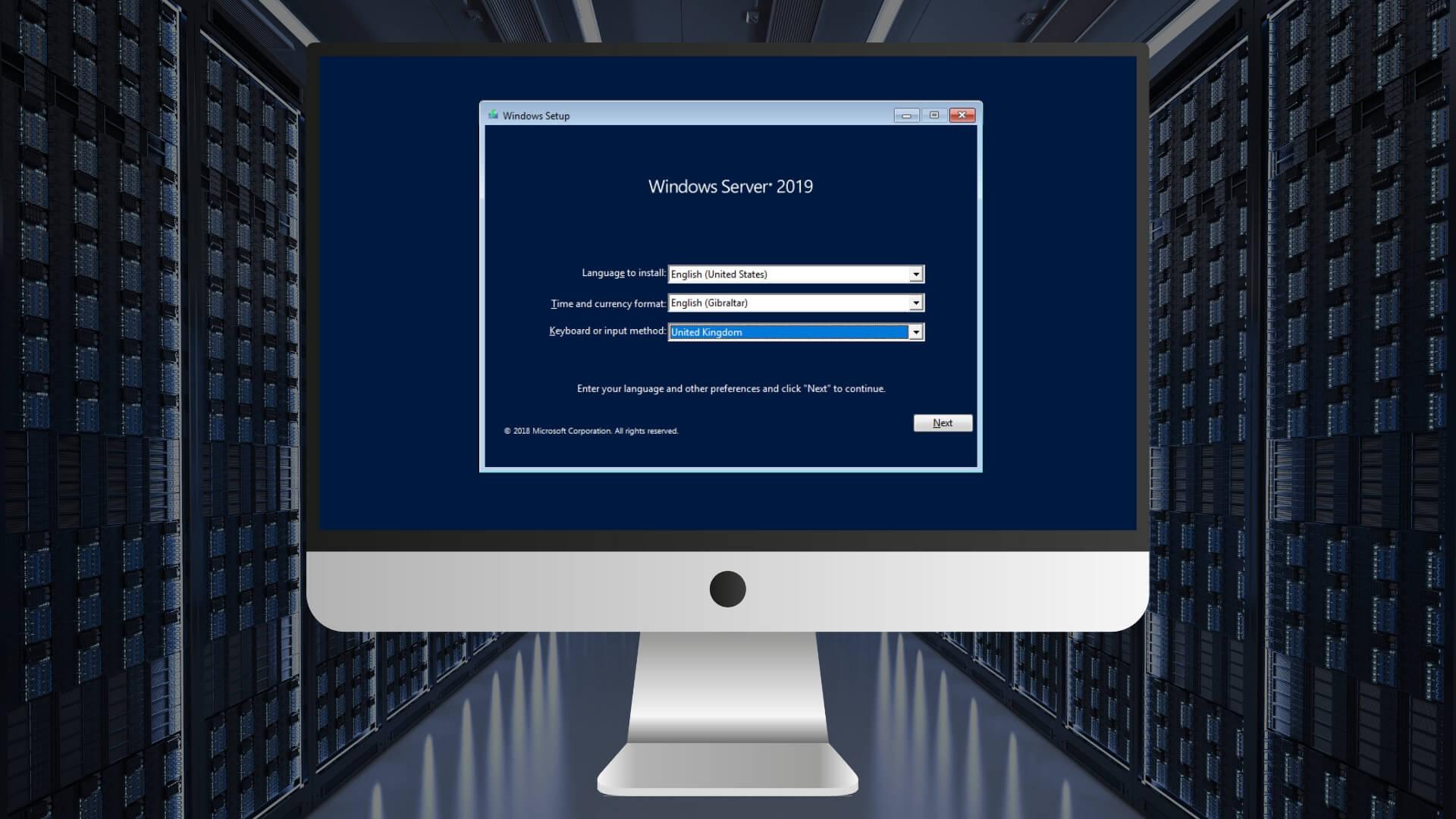 Instalación de Windows Server desde la línea de comandos