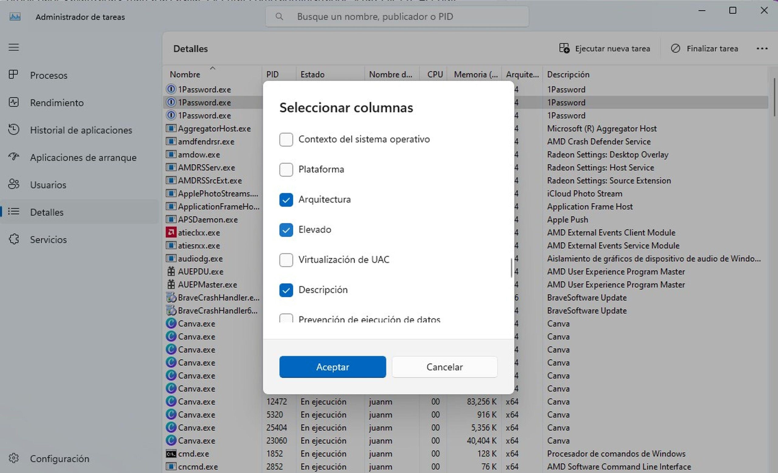 Crear acceso directo elevado