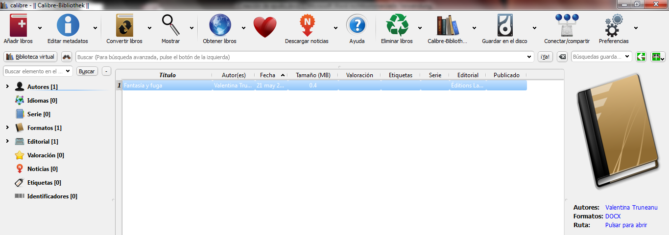Opciones para convertir Word a EPUB