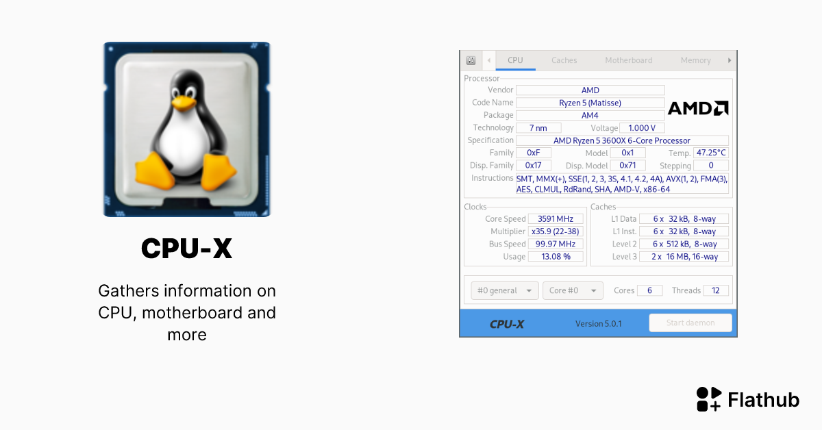 Herramienta CPU-X para Linux