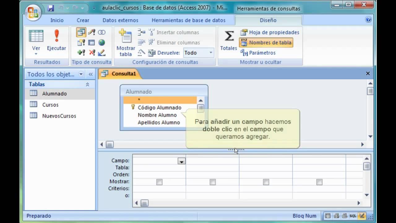 Consulta de Access