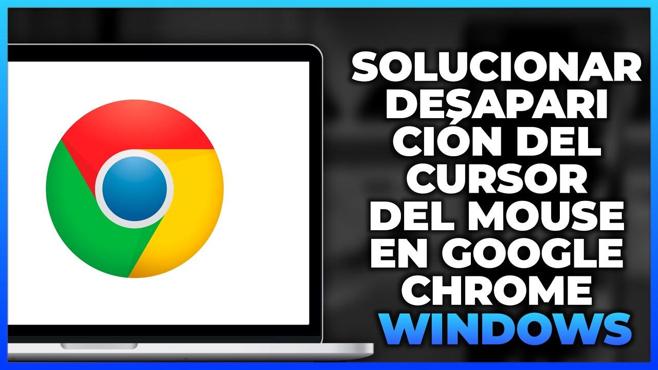 desaparece el cursor en chrome o spotify