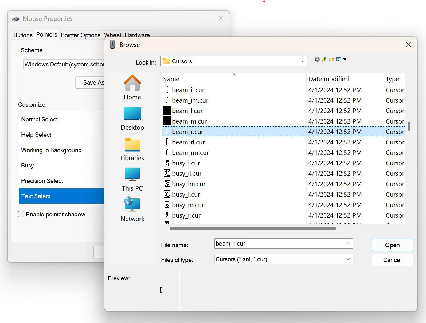 Causas del puntero invisible en apps Chromium