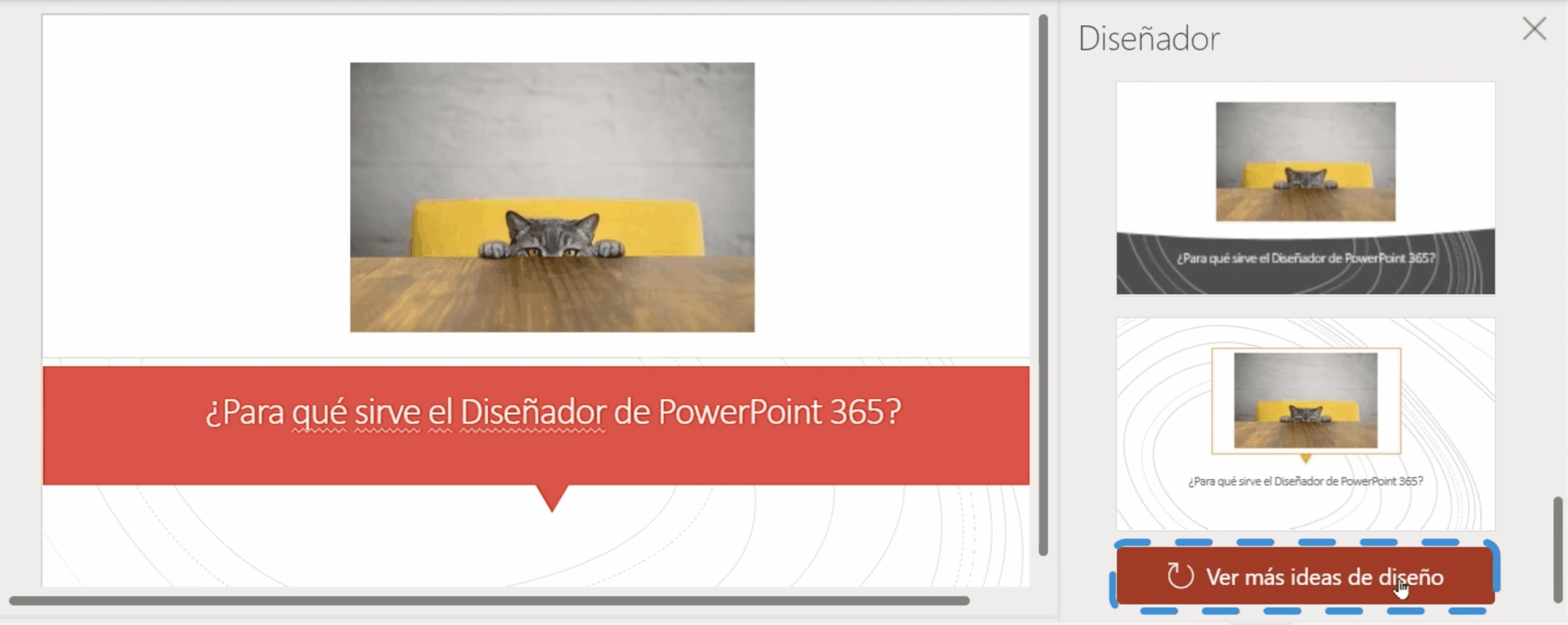 Requisitos para usar Designer en PowerPoint