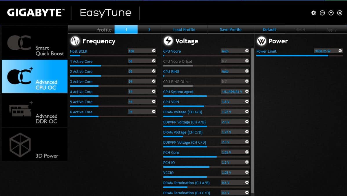 easytune gigabyte