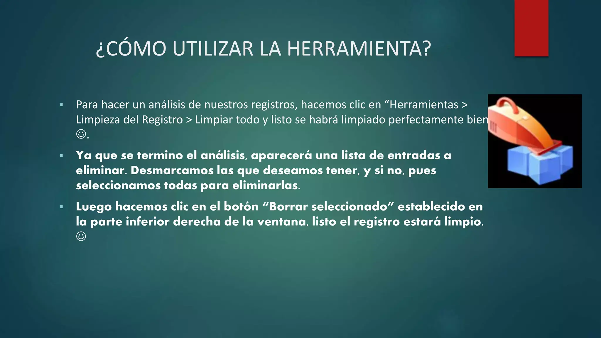 eliminar entradas huérfanas o residuales del registro con RegSeeker