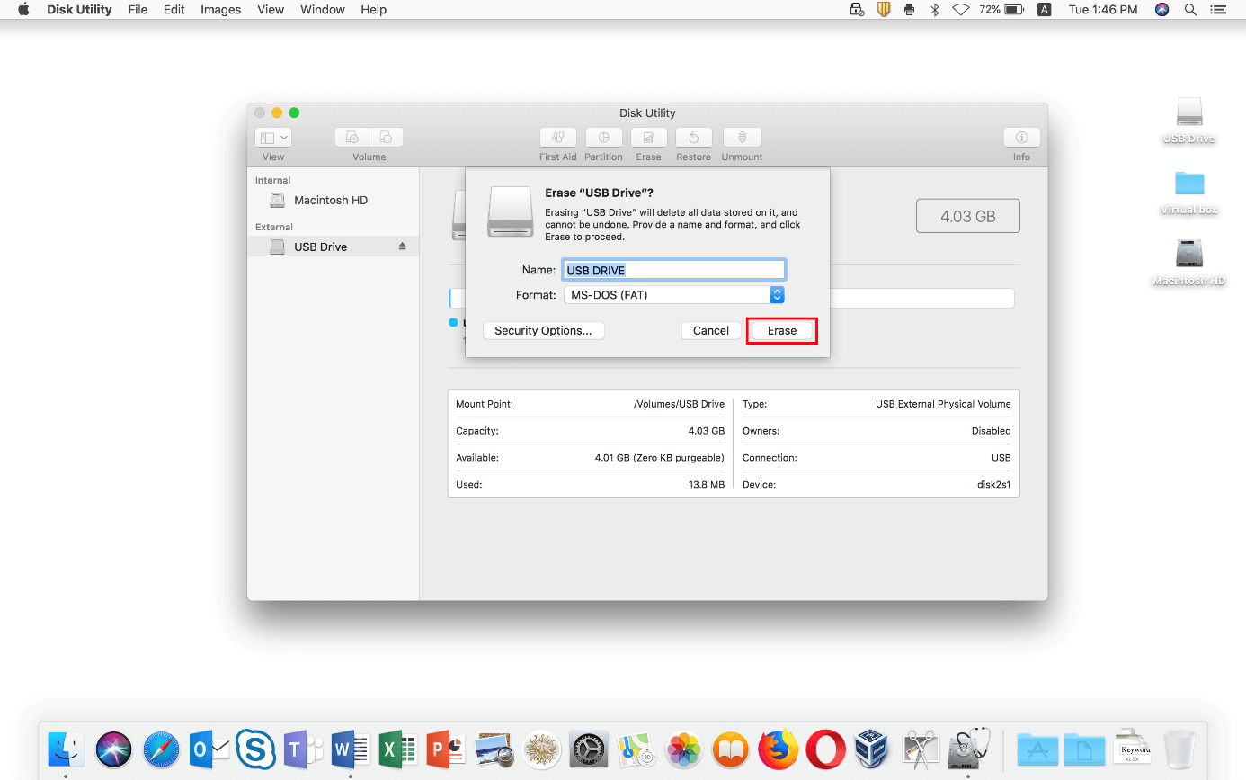 formatear usb en macos