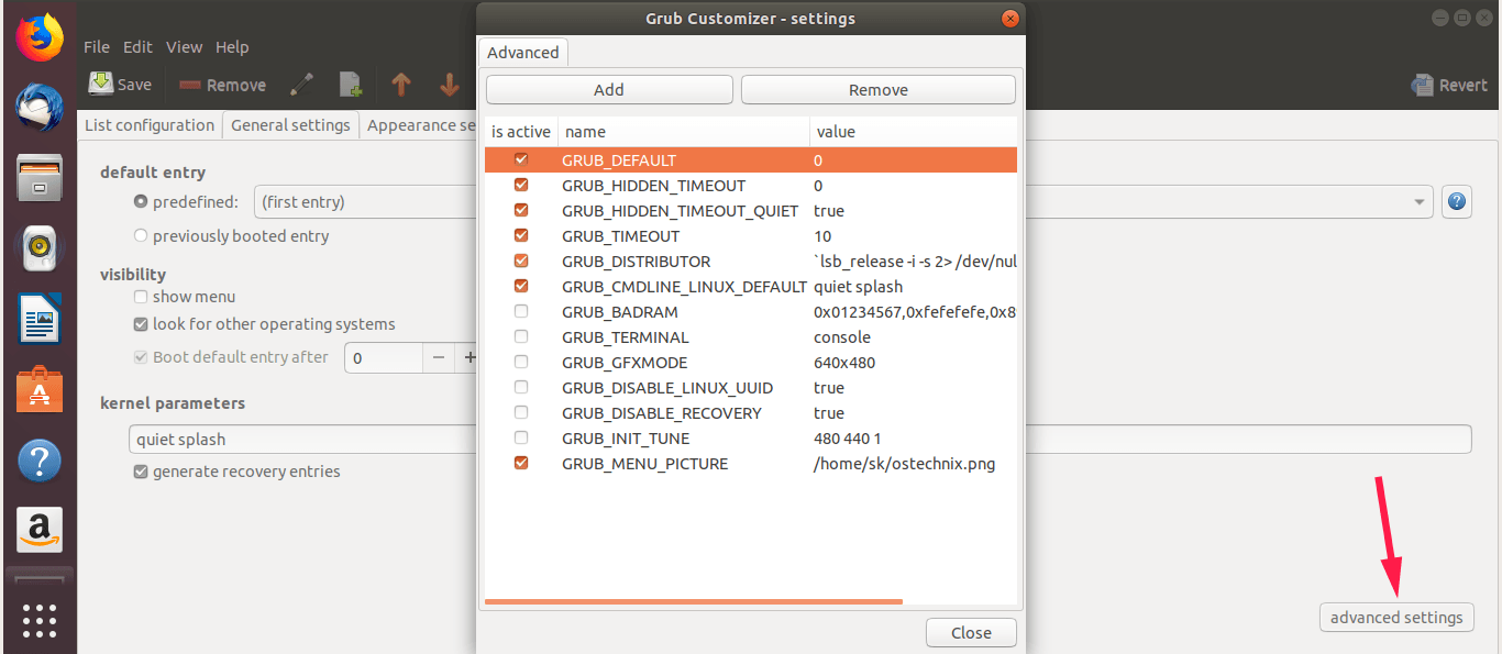 GRUB configuracion y tiempo de espera