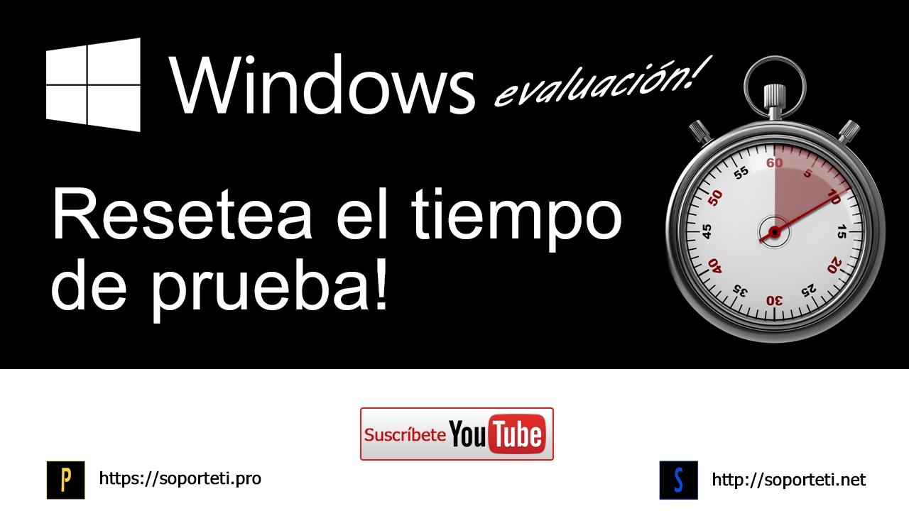 Extender evaluación Windows Server