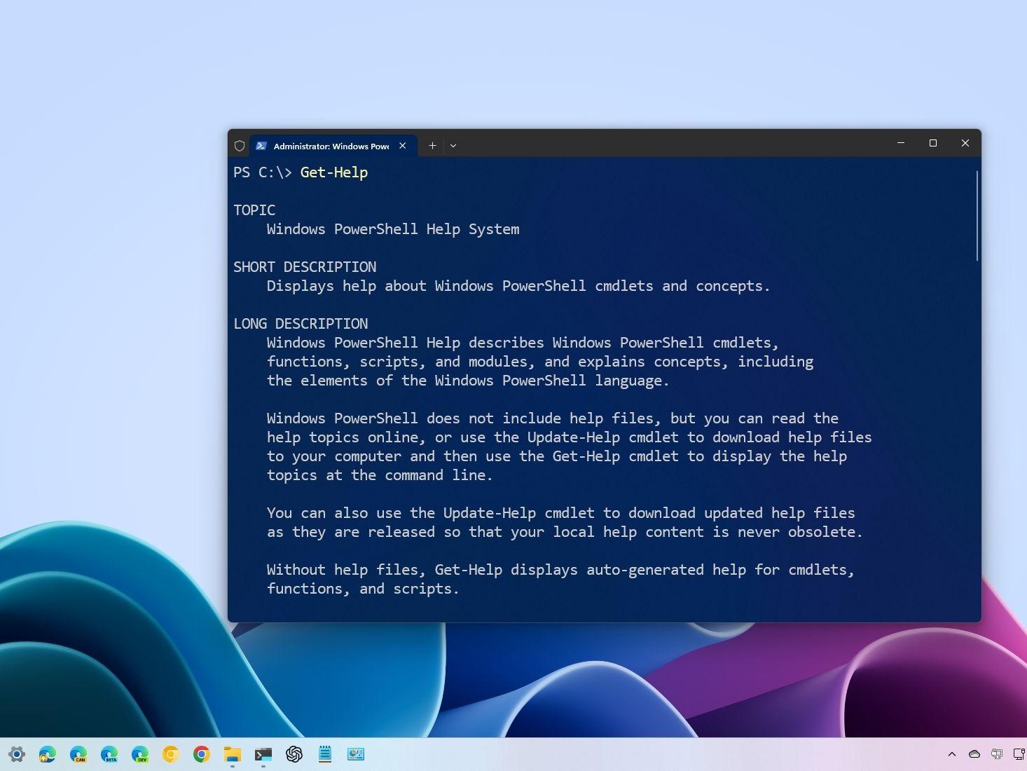 cmdlets de PowerShell