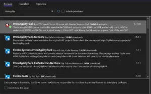 scraping de datos estructurados desde sitios web con POwershell y HTML Agility Pack
