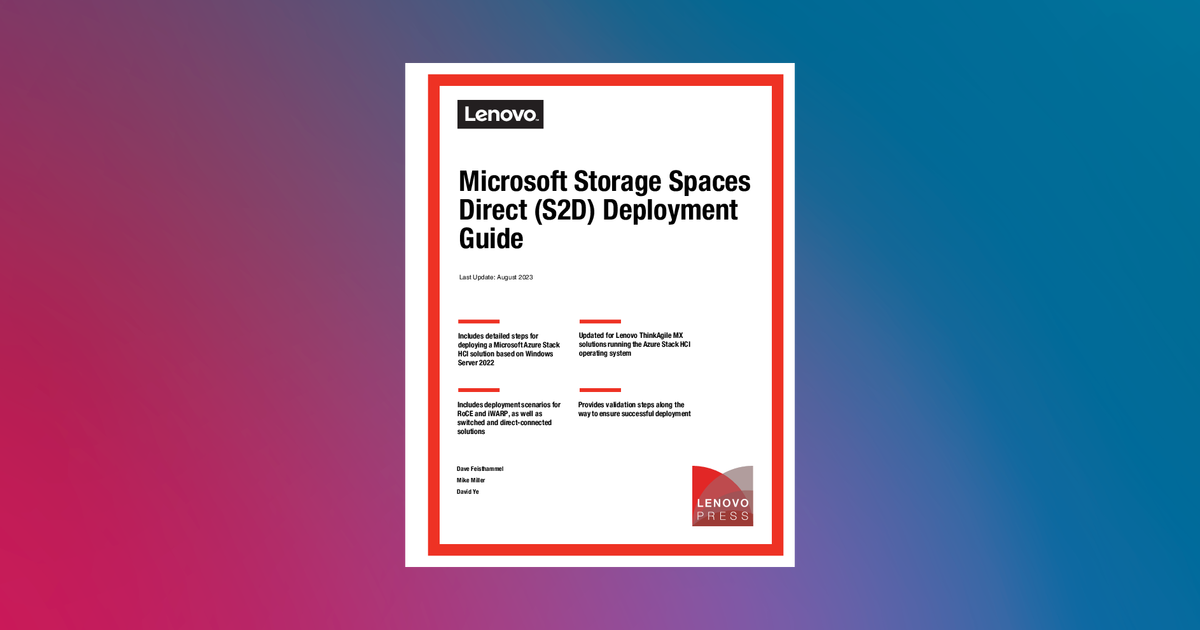 Arquitectura Storage Spaces Direct