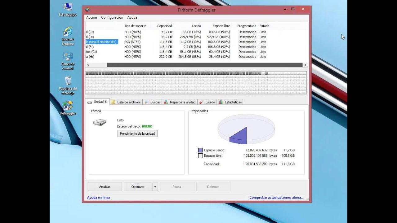 tutorial de defraggler para optimizar el almacenamiento