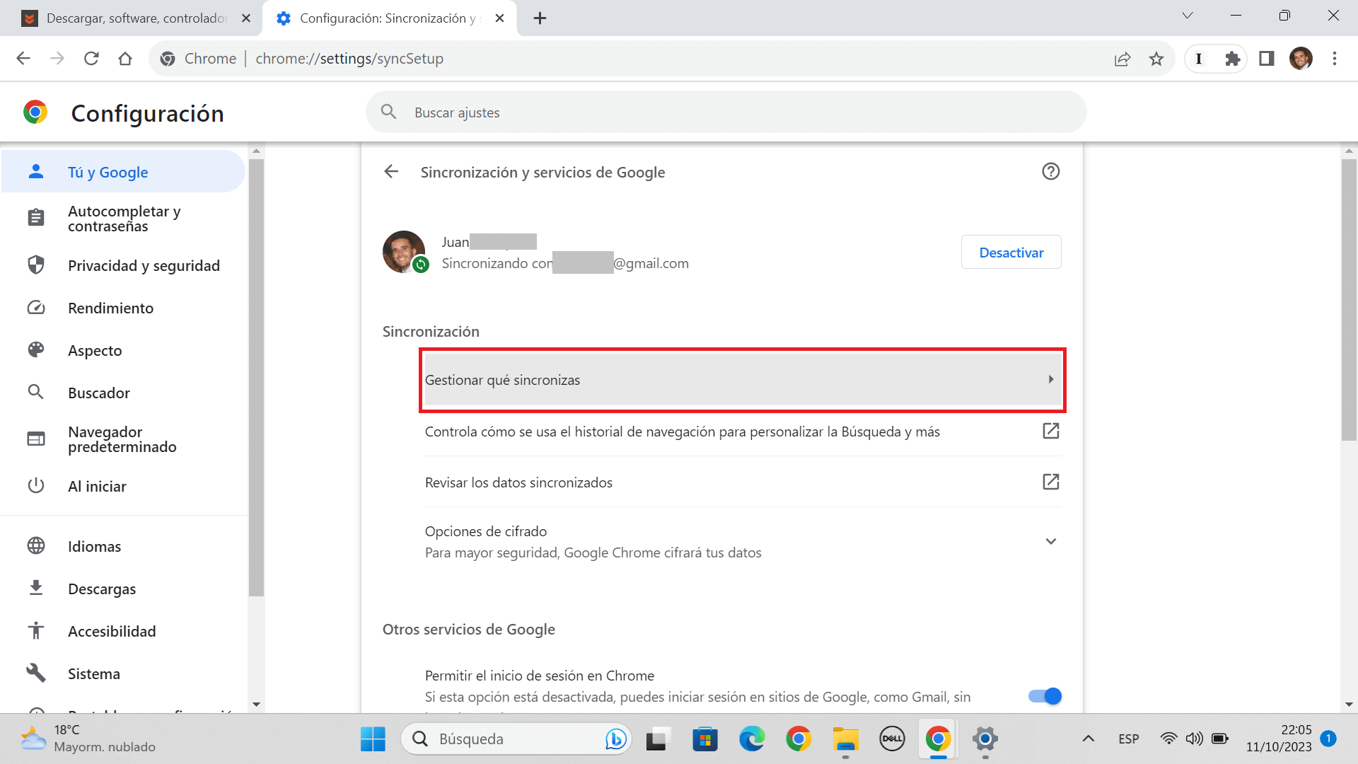 Sincronizar pestañas del navegador entre dispositivos