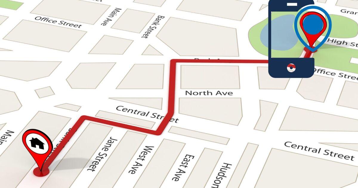 Ilustración sobre ubicar contactos en Google Maps