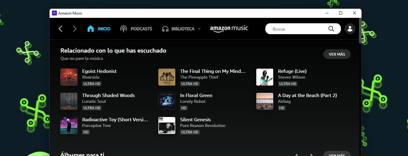 Amazon Music en Windows 11