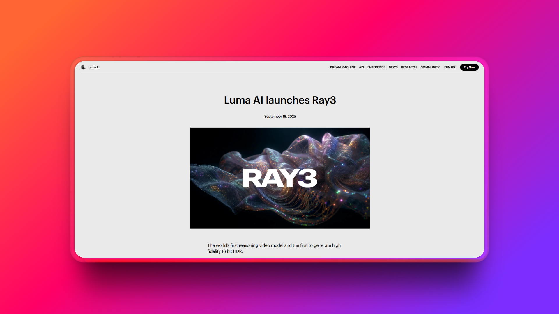 Cómo usar Luma Ray para generar escenas 3D