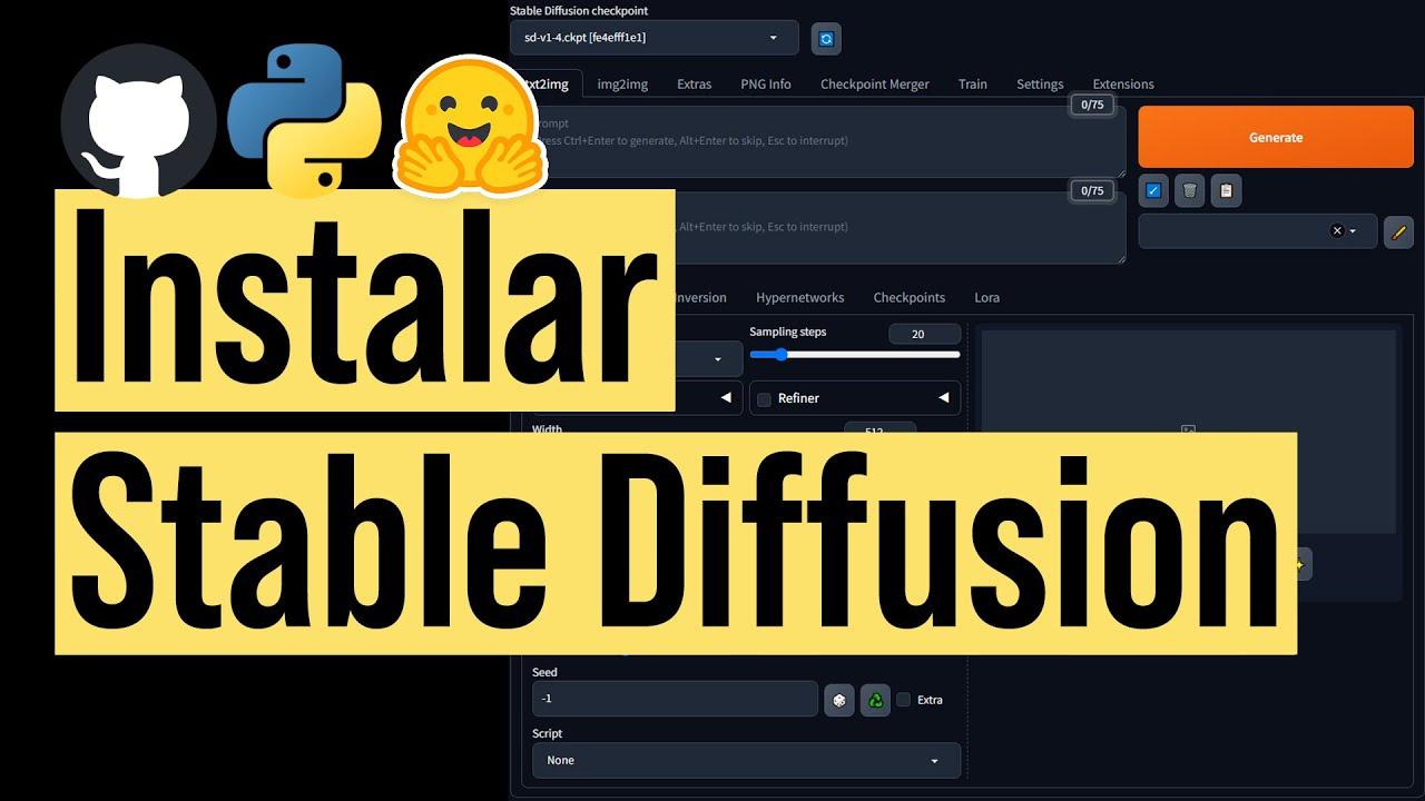 Interfaz para generar imágenes con Stable Diffusion
