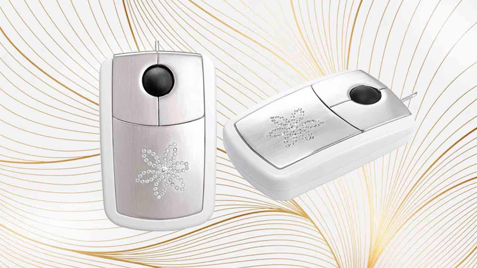 Ratón de lujo con diamantes Ratón de lujo con diamantes