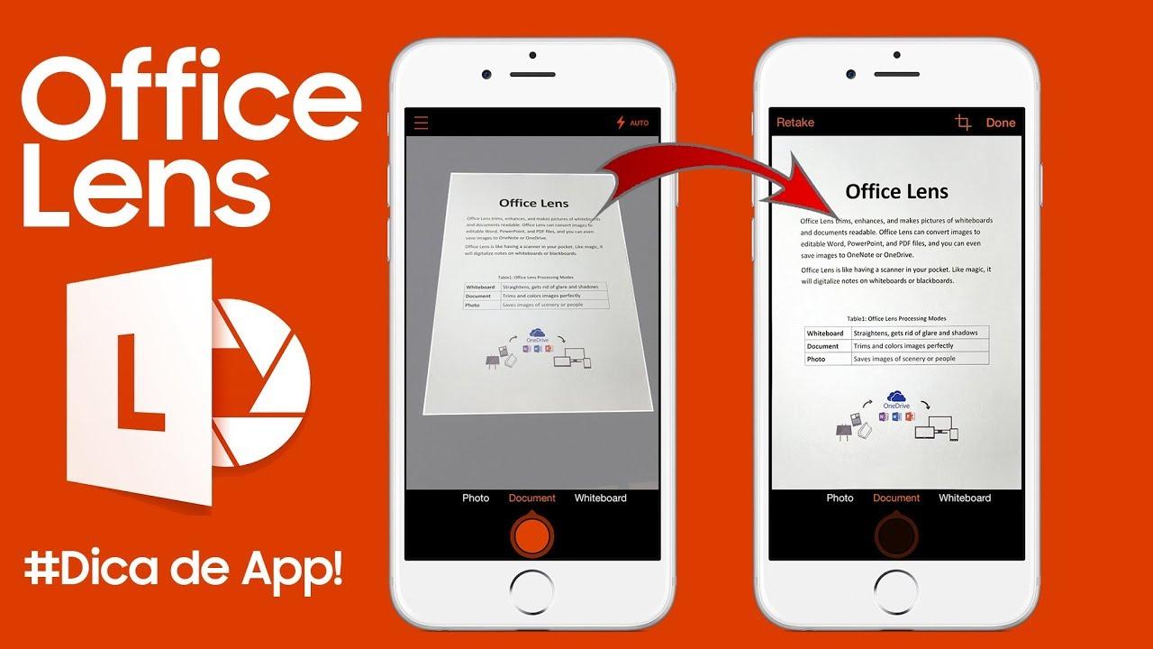 Aplicación Microsoft Lens para digitalizar documentos