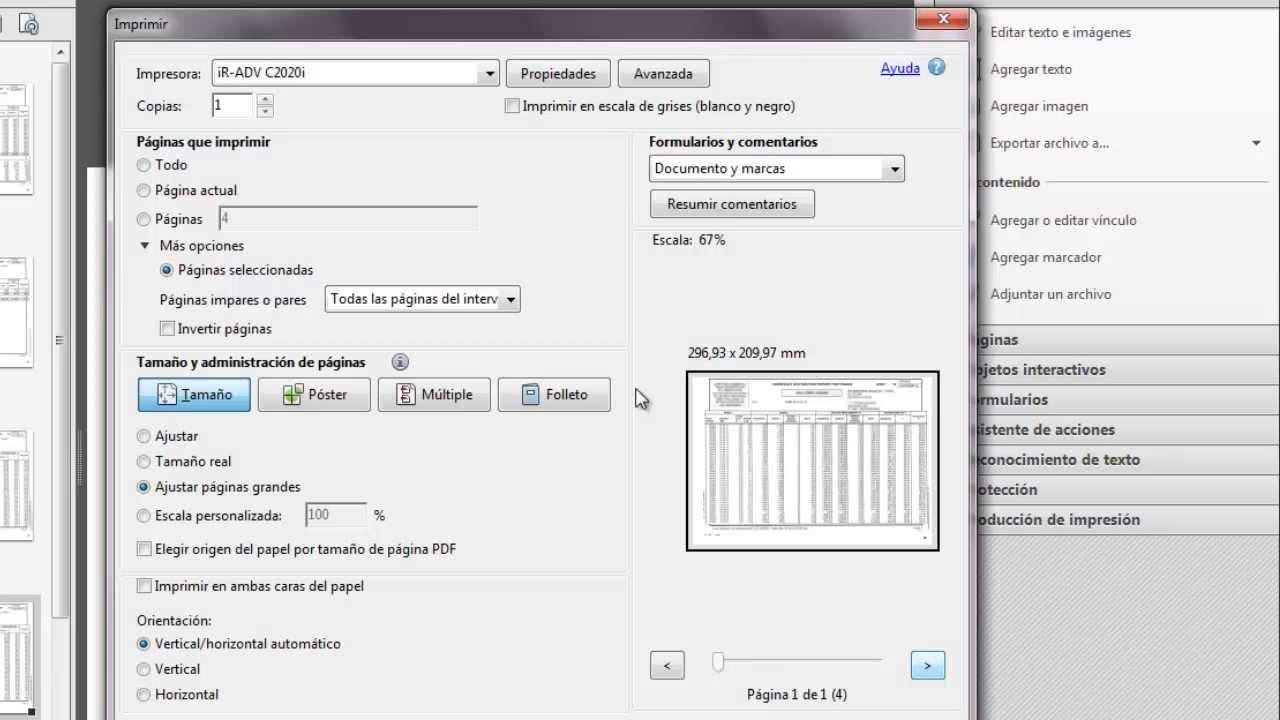 optimización de impresión en PDF desde Word