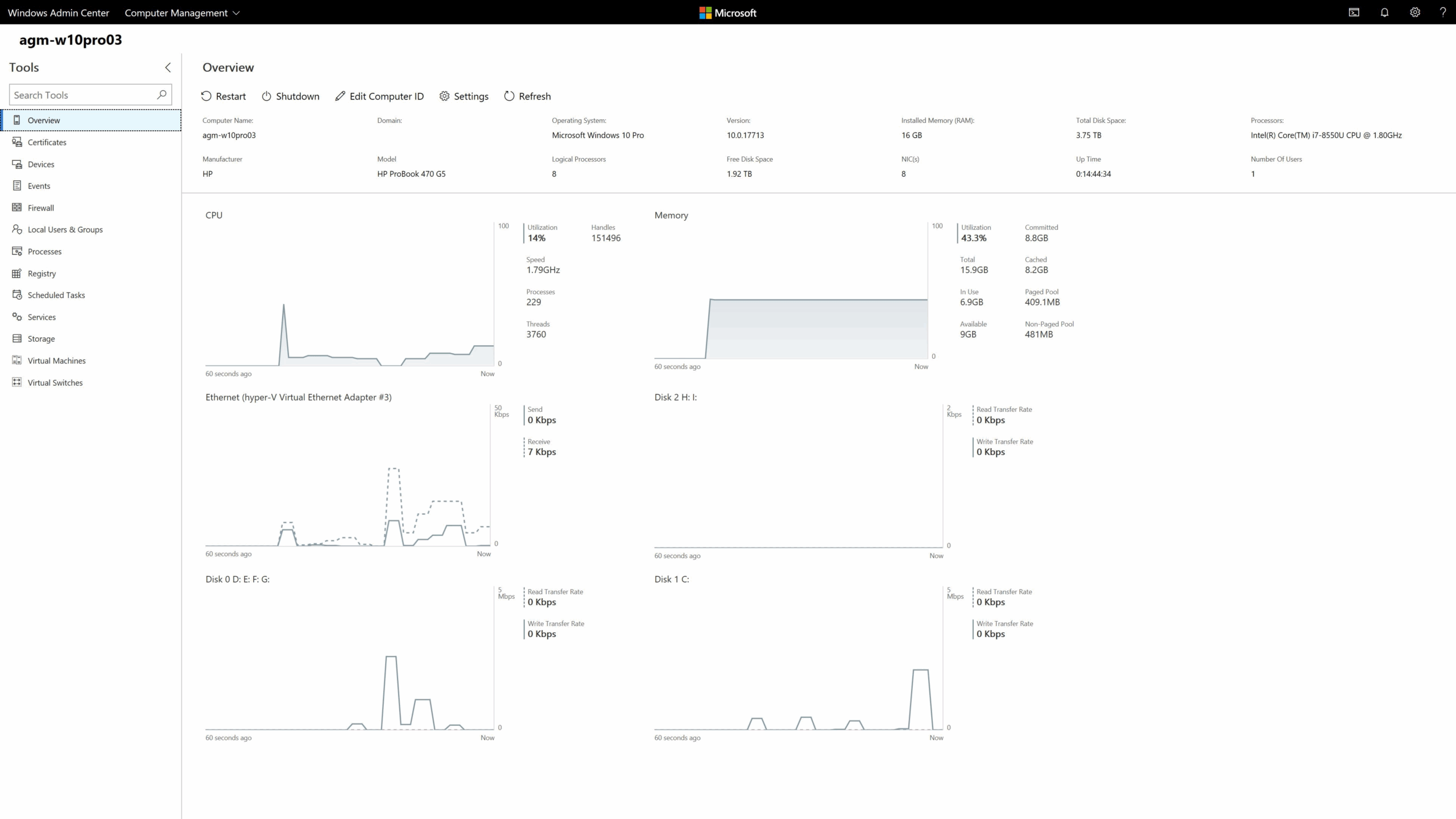 Gestión de múltiples PCs con Windows Admin Center