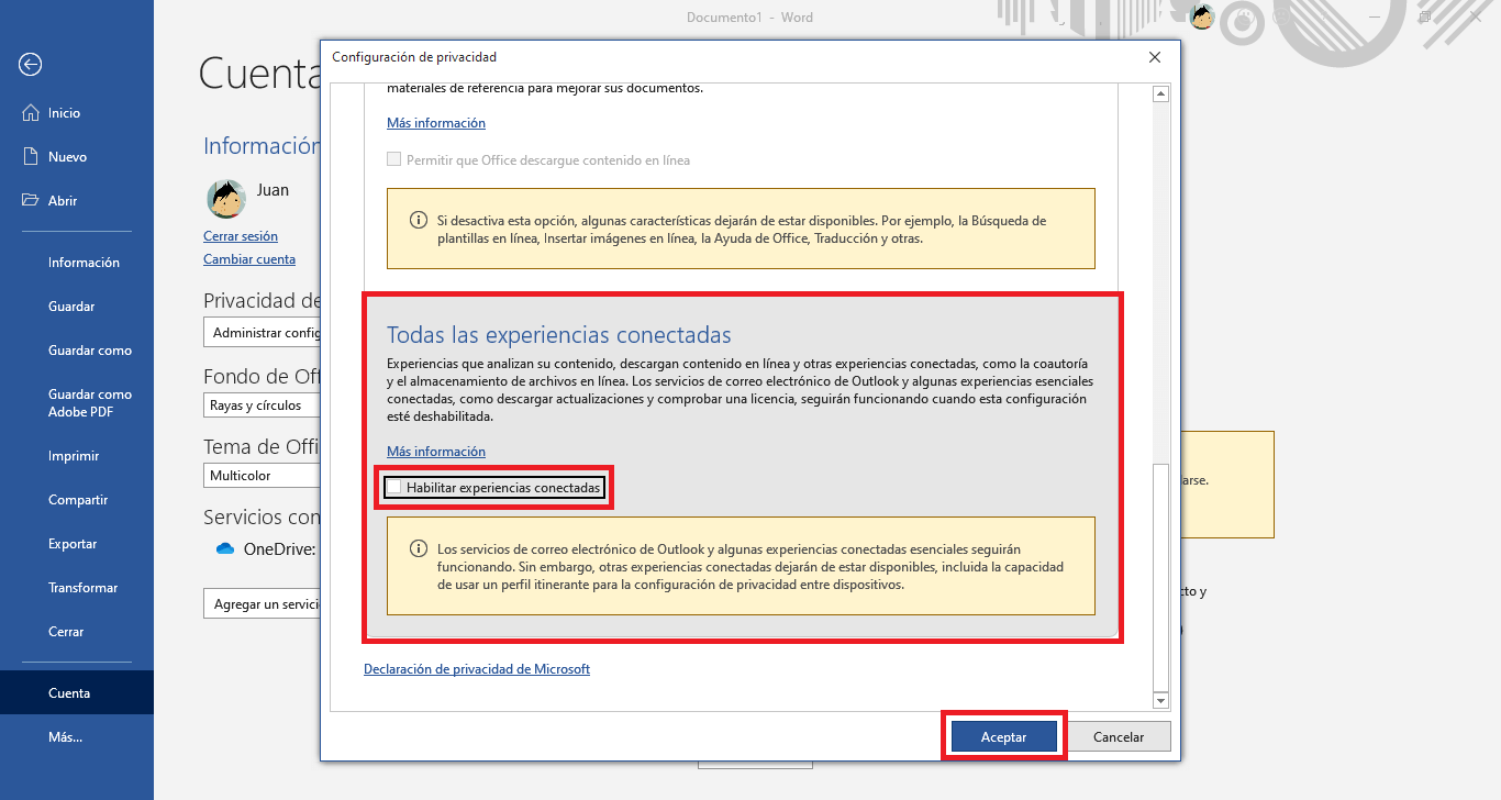 Opciones de autocompletar en Excel y Word