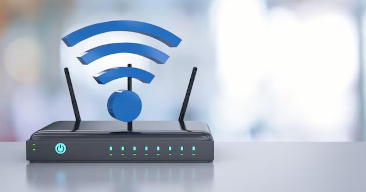 Ilustración sobre señal WiFi y espejos