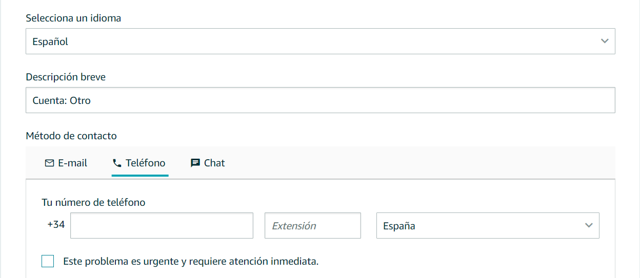 Atención al cliente de Amazon