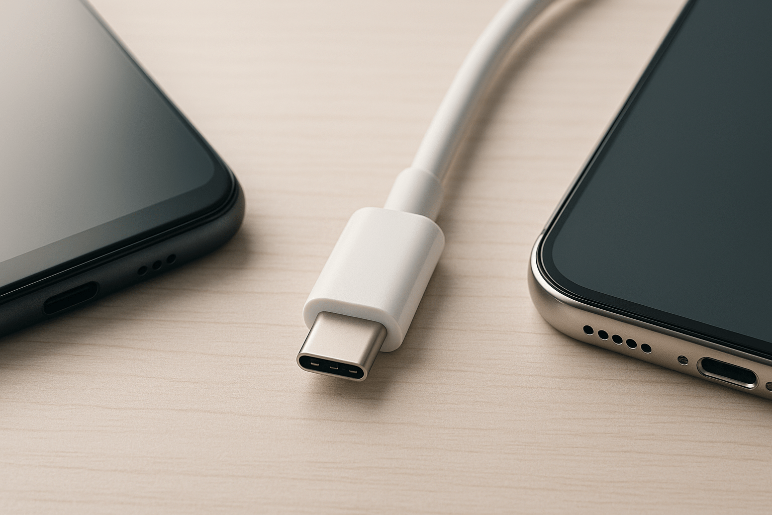 Cables USB-C de Apple y Android