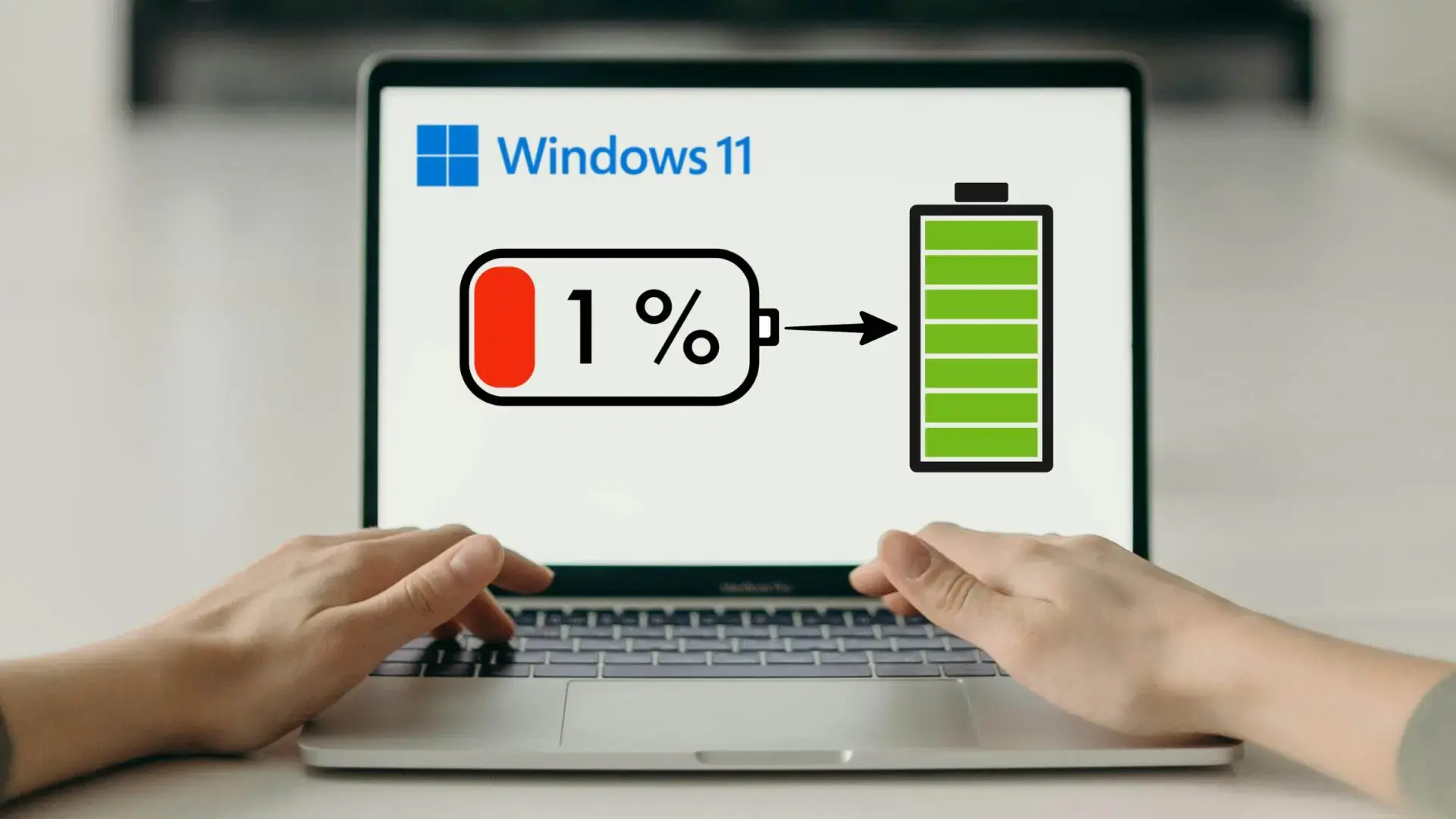 Opciones de energía y batería en Windows 11 Opciones de energía y batería en Windows 11