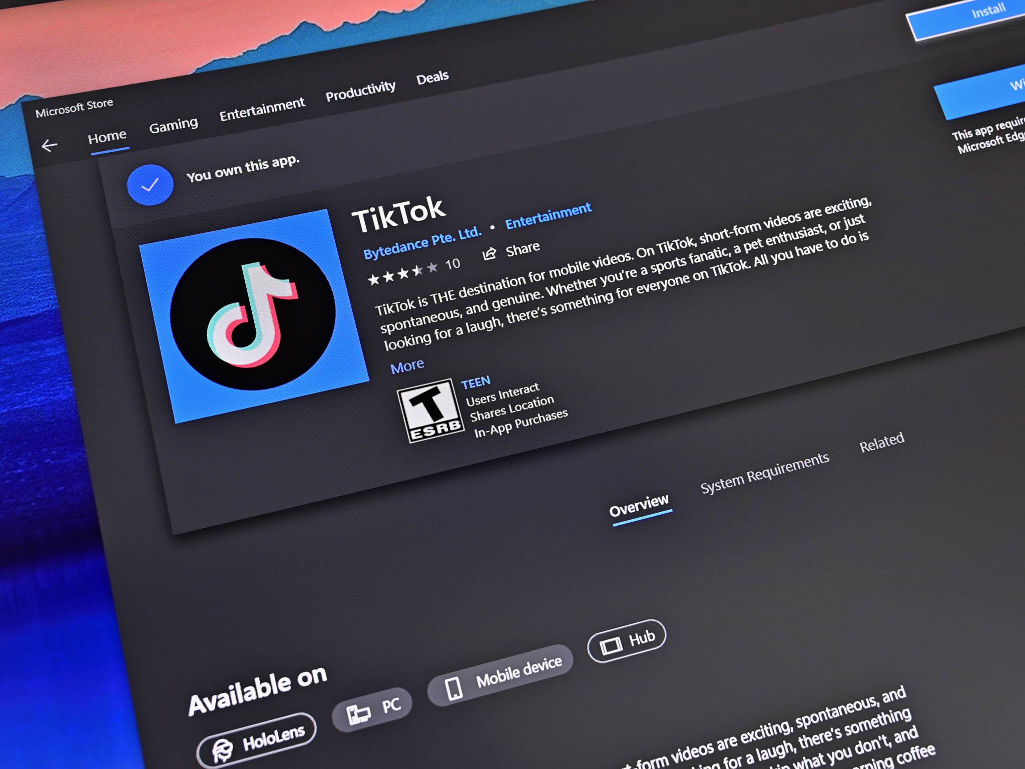 Usar TikTok en PC con Windows 11