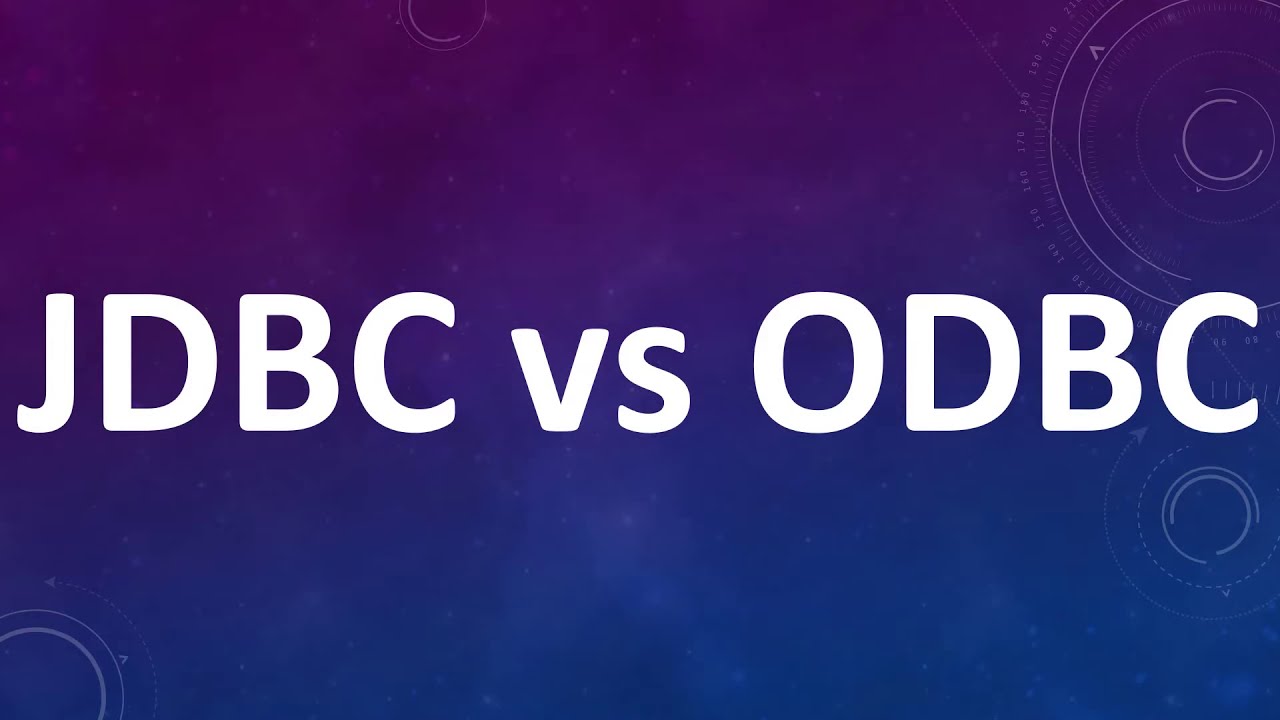jdbc vs odbc